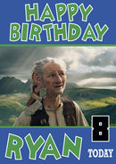 BFG NEW Design 1 THEME INSPIRED Kids Adult Personalised Birthday Card