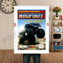 BIGFOOT Retro GAME INSPIRED THEME Nintendo NES Gaming A4 A3 A2 Or A1 Poster Art 66