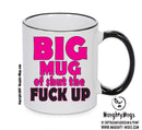 BIG MUG OF SHUT THE FUCK UP PINK FUNNY MUG Mug Adult Mug Gift