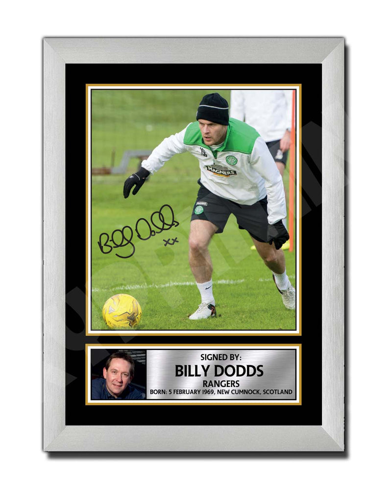 BILLY DODDS 1 Limited Edition Football Player Signed Print - Football