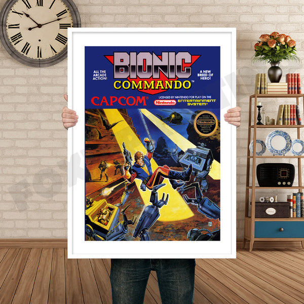 Bionic Commando Retro Game Inspired Theme Nintendo NES Gaming