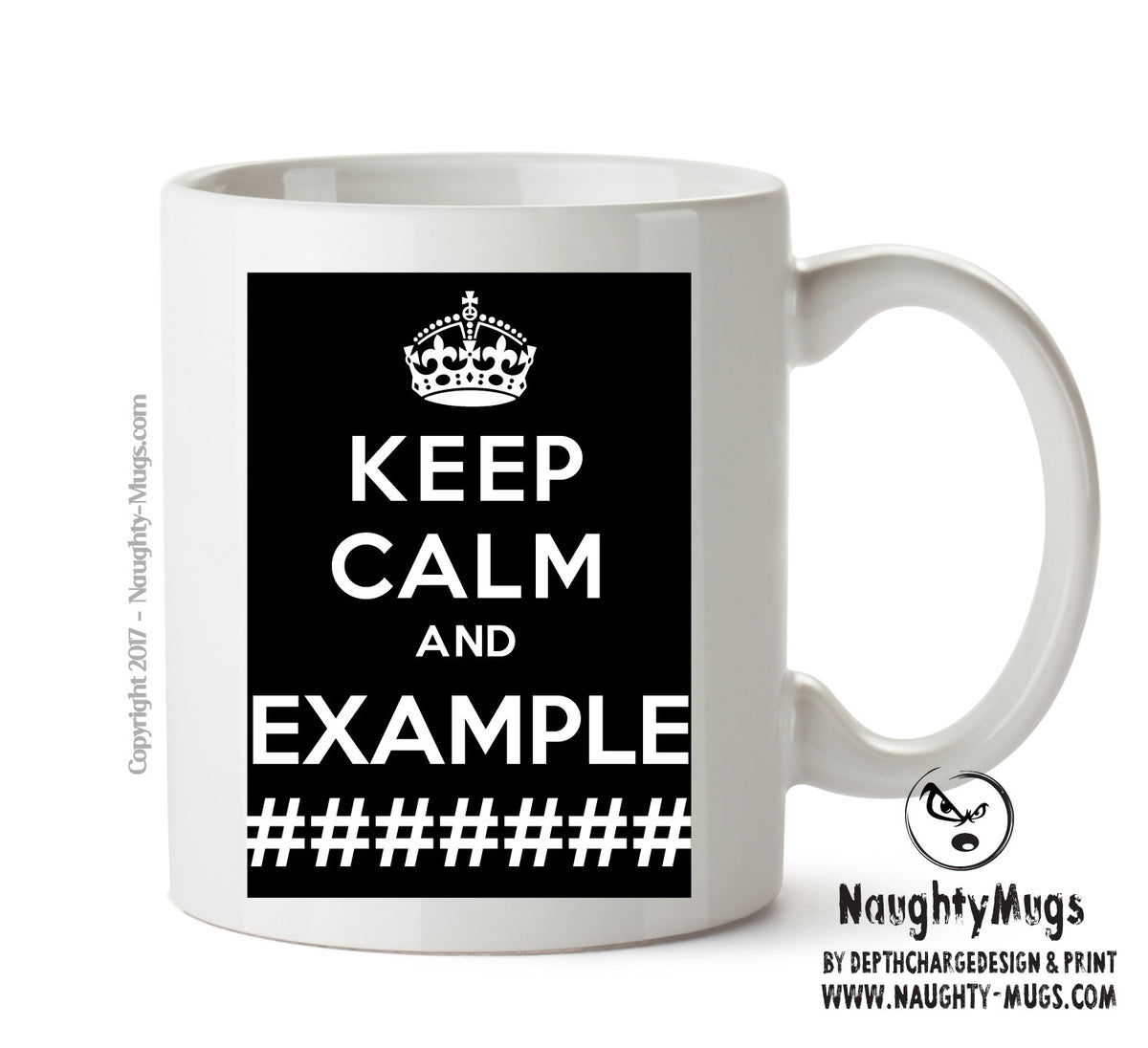 Personalised Keep Calm Mug – printed mug product image 1
