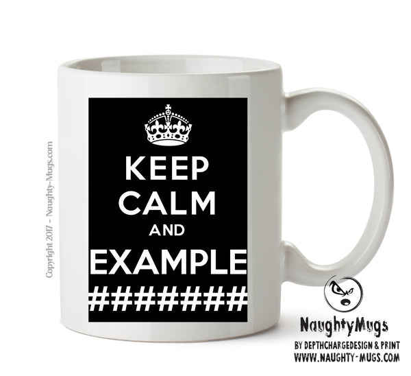 Personalised Keep Calm Mug – printed mug product image 1