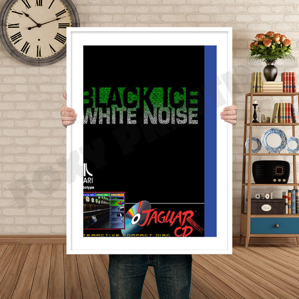 Black ICE White Noise Jaguar CD Retro Game Inspired Theme Nintendo NES Gaming