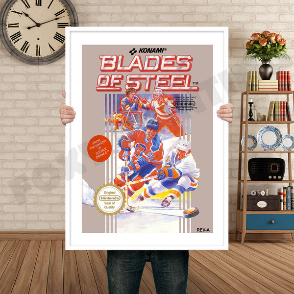 Blades of Steel Retro Game Inspired Theme Nintendo NES Gaming