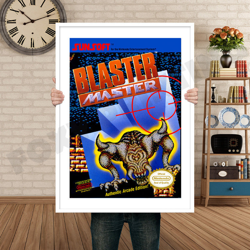 BLASTER MASTER Retro GAME INSPIRED THEME Nintendo NES Gaming A4 A3 A2 Or A1 Poster Art 72