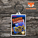 BLADES OF STEEL Retro NES Game Cover Art Gaming Keyring