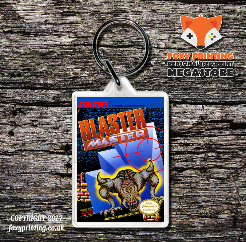 BLADES OF STEEL Retro NES Game Cover Art Gaming Keyring