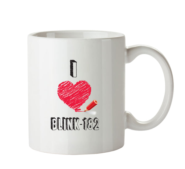 I Love BLINK 182 Celebrity Mug – printed mug product image 1