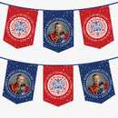 King Charles Coronation Bunting - Official Logo Coronation Bunting - 3 Metres - 6 Metres