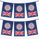 King Charles Coronation Bunting - Union Jack Official Logo Pennants - 3 Metres - 6 Metres