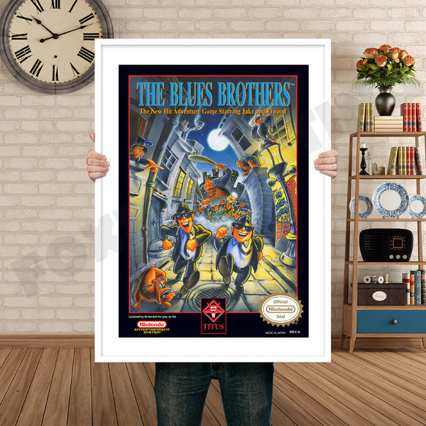 Blues Brothers Retro Game Inspired Theme Nintendo NES Gaming