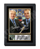 BOBBY ROBSON + ALAN SHEARER Limited Edition Football Player Signed Print - Football