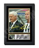 BOBBY ROBSON + ALAN SHEARER 2 Limited Edition Football Player Signed Print - Football