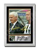 BOBBY ROBSON + ALAN SHEARER 2 Limited Edition Football Player Signed Print - Football
