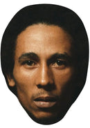 BOB MARLEY JB - Music Star Fancy Dress Cardboard Celebrity Party Face Mask