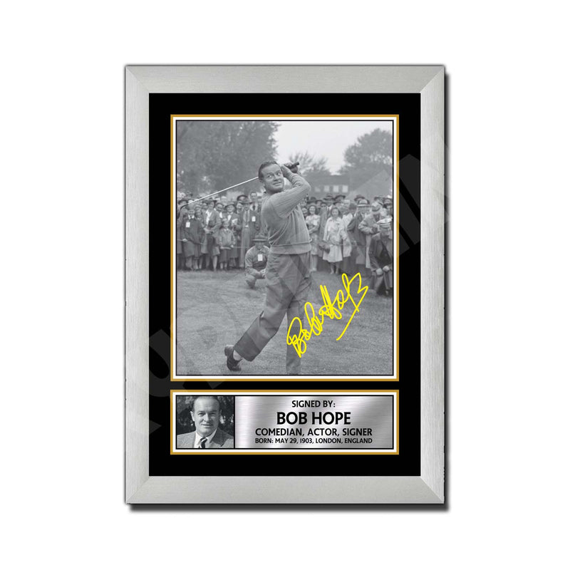 BOB HOPE Limited Edition Golfer Signed Print - Golf