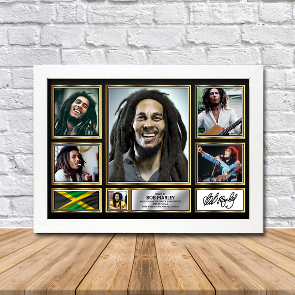 Bob Marley Printed Signature Print 2