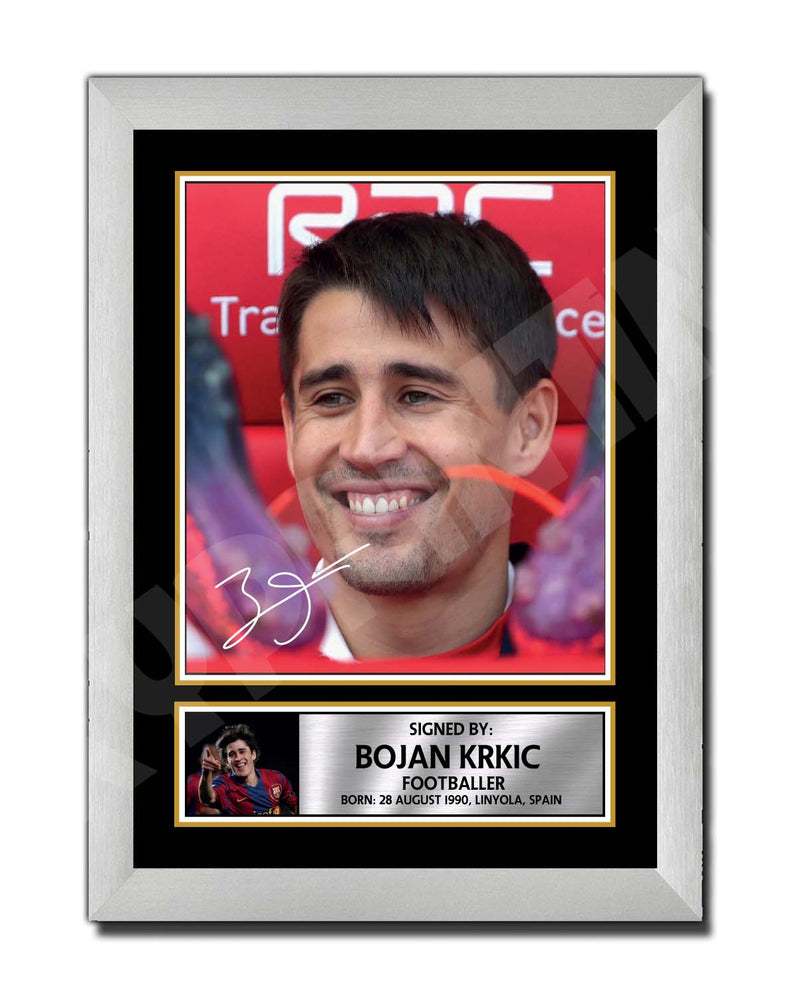 BOJAN KRKIC Limited Edition Football Player Signed Print - Football