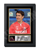 BOJAN KRKIC 2 Limited Edition Football Player Signed Print - Football