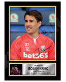 BOJAN KRKIC 2 Limited Edition Football Player Signed Print - Football