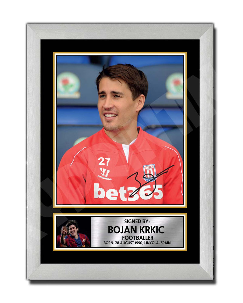 BOJAN KRKIC 2 Limited Edition Football Player Signed Print - Football