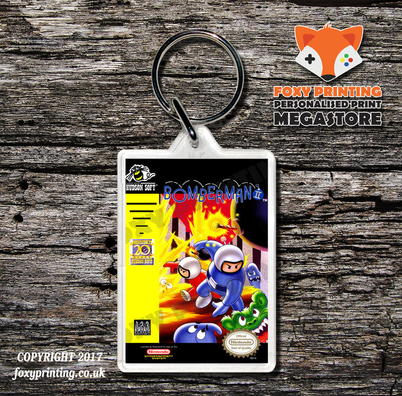 BO JACKSON BASEBALL Retro NES Game Cover Art Gaming Keyring