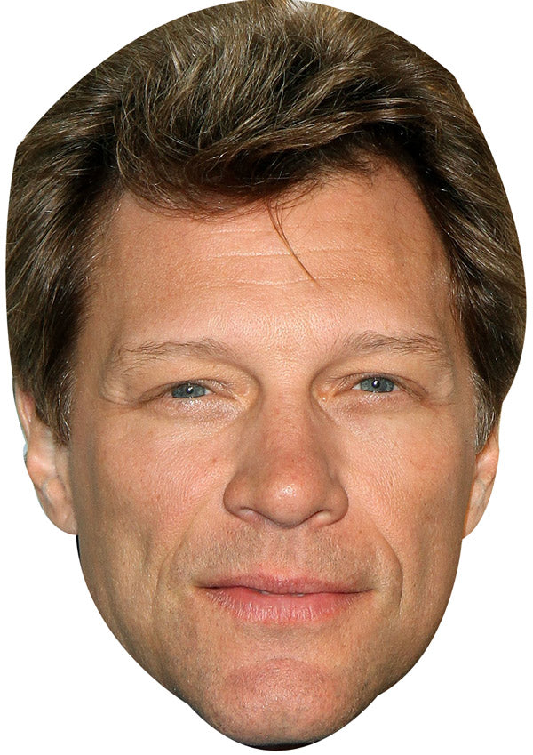 BON JOVI JB - Music Star Fancy Dress Cardboard Celebrity Party Face Mask