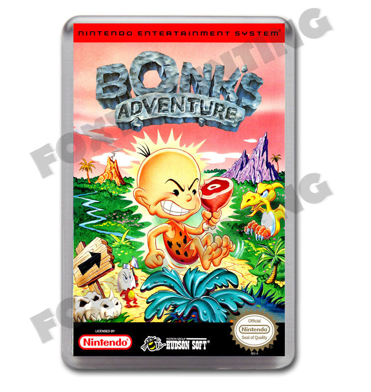 Bonks Adventure Retro Nintendo NES Game Inspired Fridge Magnet 77
