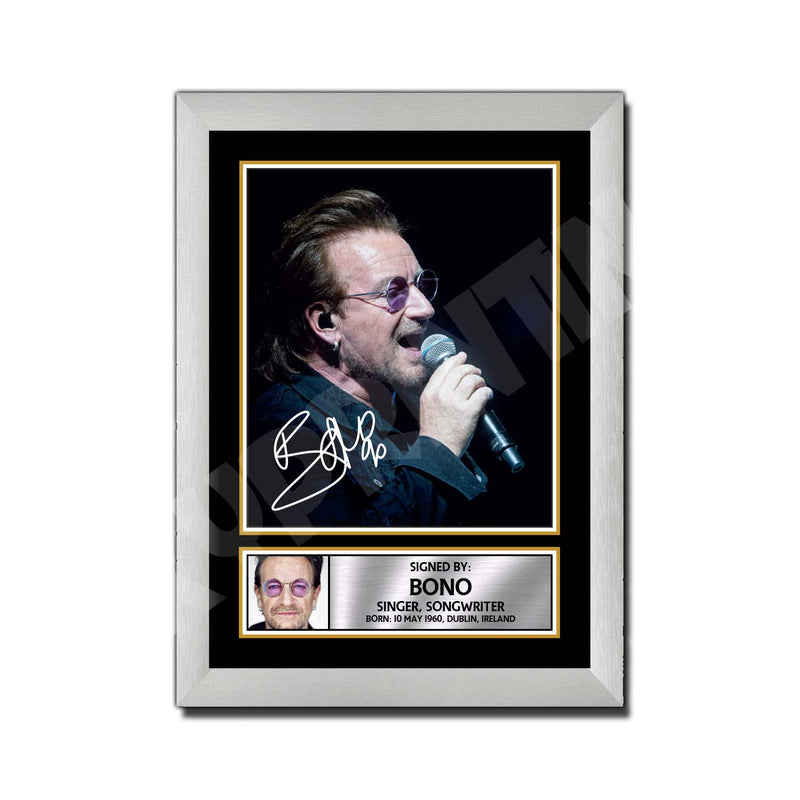 BONO 2 Limited Edition Music Signed Print
