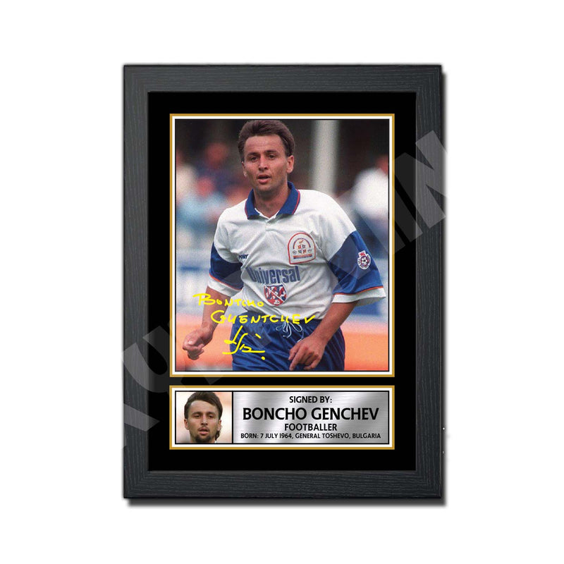 BONTCHO GUENTCHEV (1) Limited Edition Football Player Signed Print - Football
