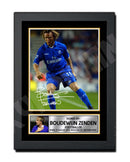 BOUDEWIJN ZENDEN Limited Edition Football Player Signed Print - Football