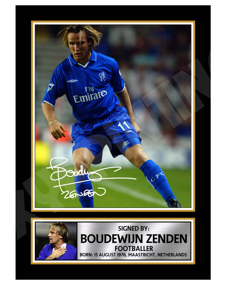 BOUDEWIJN ZENDEN Limited Edition Football Player Signed Print - Football
