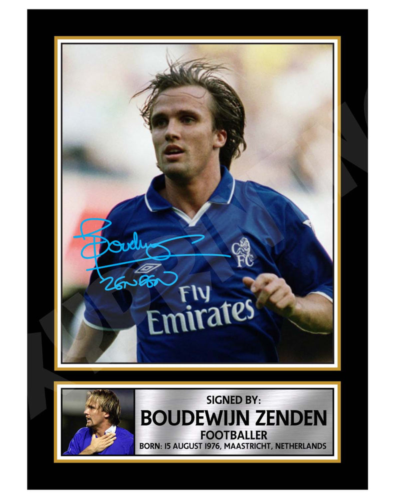 BOUDEWIJN ZENDEN 2 Limited Edition Football Player Signed Print - Football