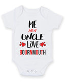 Me and My Uncle Love BOURNMOUTH Personalised FOOTBALL TEAM Baby Grow