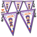 BOXING PARTY Bunting Premium Party Decorations  (Standard Bunting (14.8cm X 21cm))