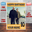 BREAKING BAD 2 BM1 THEME INSPIRED Style PERSONALISED Kids Adult FUNNY Birthday Card