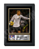 BRIAN JENSEN 2 Limited Edition Football Player Signed Print - Football