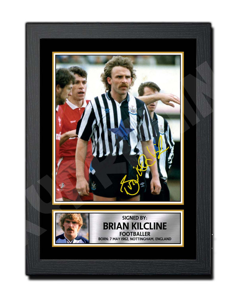 BRIAN KILCLINE 2 Limited Edition Football Player Signed Print - Football