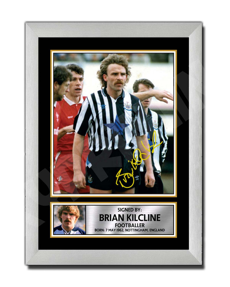 BRIAN KILCLINE 2 Limited Edition Football Player Signed Print - Football