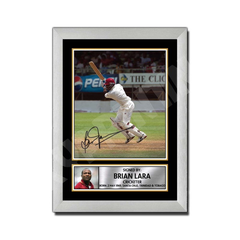 BRIAN LARA Limited Edition Cricketer Signed Print - Cricket Player