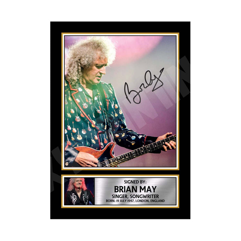 BRIAN MAY 2 Limited Edition Music Signed Print