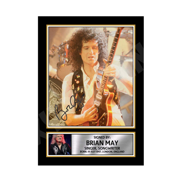 BRIAN MAY (1) Music Printed Signature Print