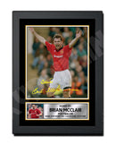 BRIAN McCLAIR 2 Limited Edition Football Player Signed Print - Football