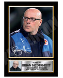 BRIAN McDERMOTT 1 Limited Edition Football Player Signed Print - Football
