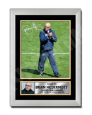 BRIAN McDERMOTT 2 Limited Edition Football Player Signed Print - Football