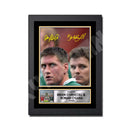 BRIAN O_DRISCOLL _ RONAN O_GARA 2 Limited Edition Rugby Player Signed Print - Rugby