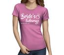 Brides Entourage White Custom Hen T-Shirt - Any Name - Party Tee