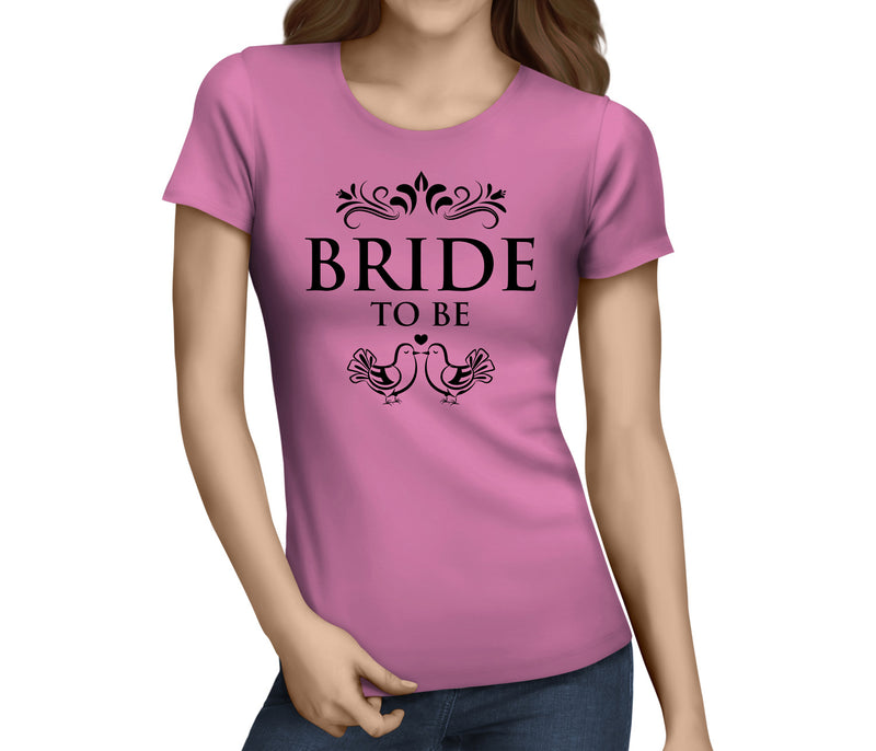 Bride To Be 1 Black Custom Hen T-Shirt - Any Name - Party Tee