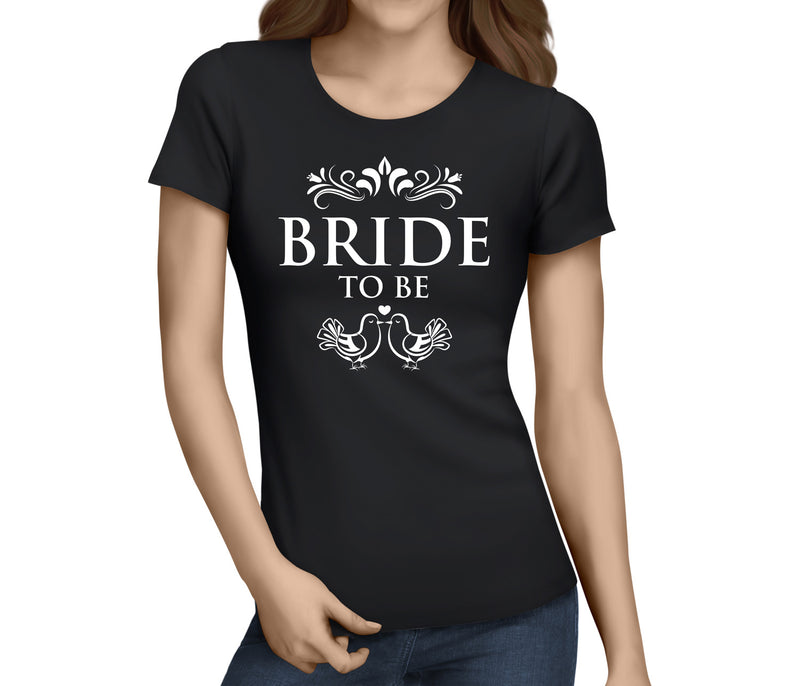 Bride To Be 1 White Custom Hen T-Shirt - Any Name - Party Tee